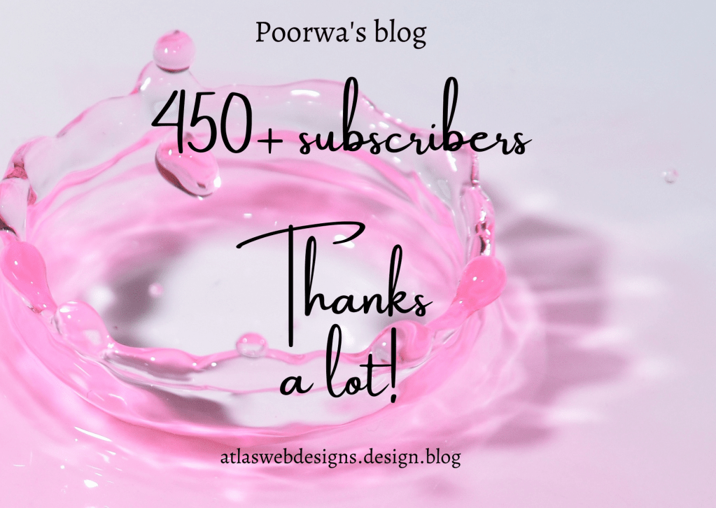 450+ subscribers! Thanks a&nbsp;lot!